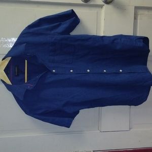 Banana Republic Pin Stripe Button down Denim Shirt